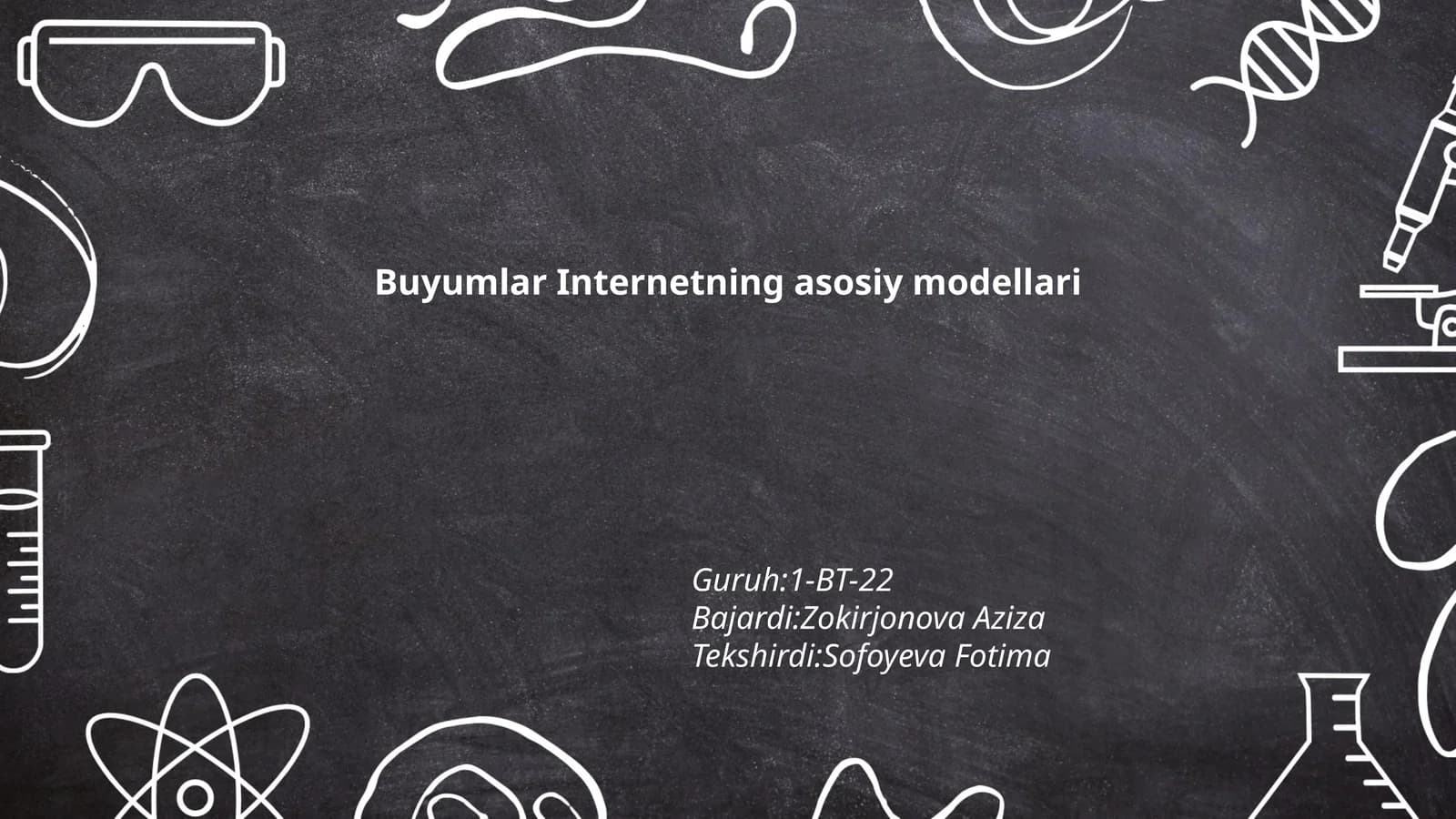 Buyumlar Internetning asosiy modellari