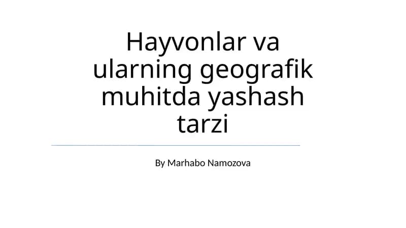 O'rmon do'stlari: Tojdan yergacha