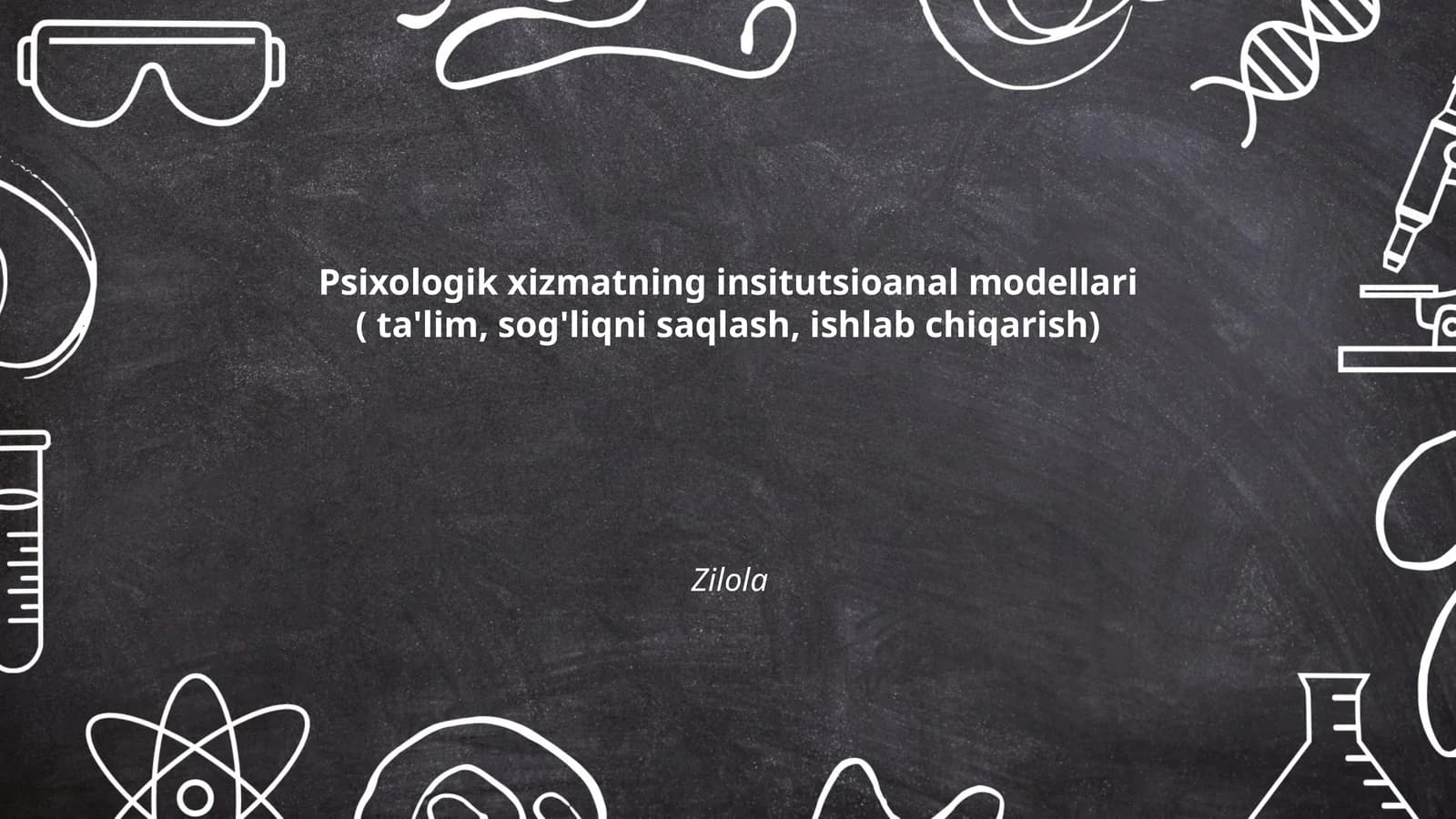 Psixologik xizmatning insitutsioanal modellari