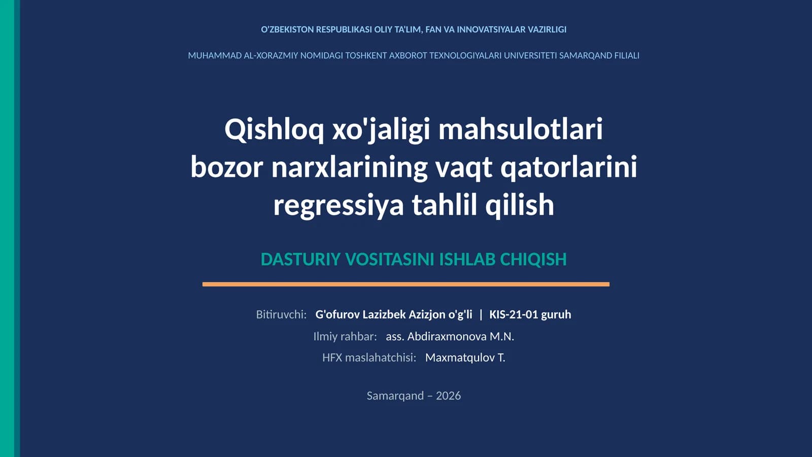 Qishloq xo'jaligi mahsulotlari