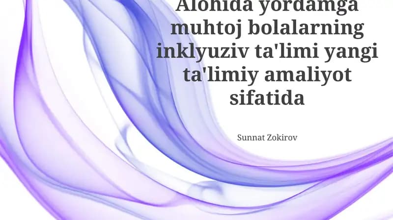 Inklyuziv ta'lim