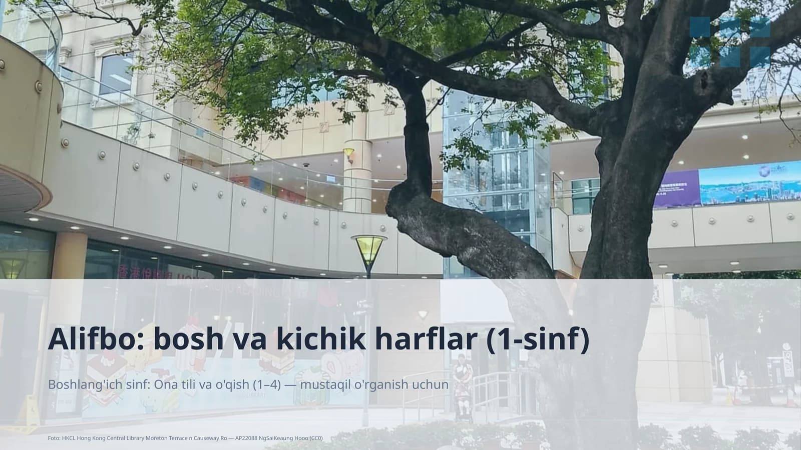 Alifbo: bosh va kichik harflar (1-sinf)