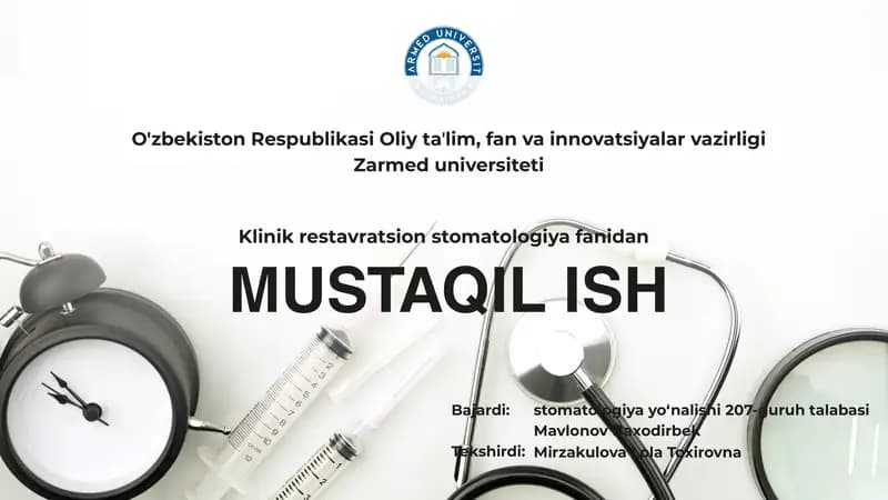 Karies kelib chiqish nazariyalari.