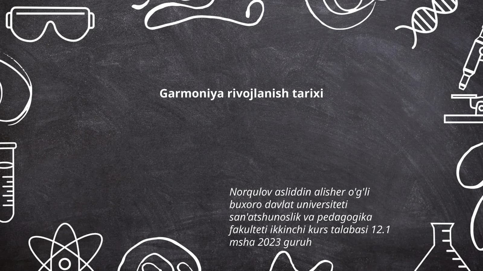 Garmoniya rivojlanish tarixi
