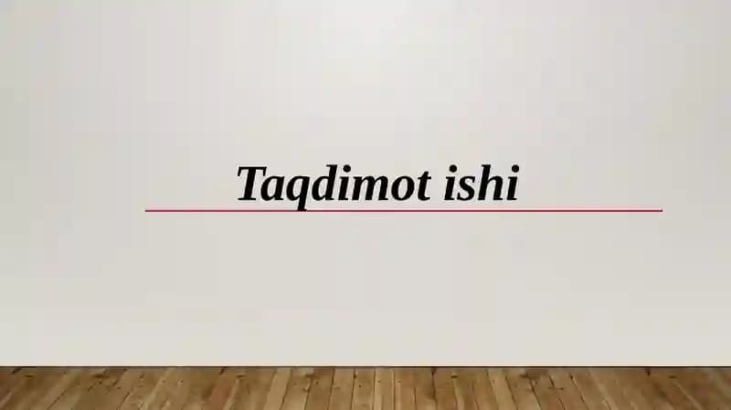 An’anaviy o’qitish metodlari klassifikatsiyasi