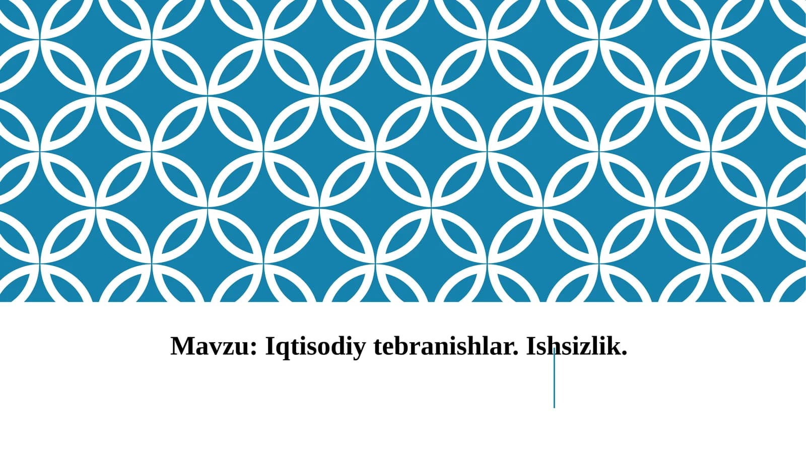 Iqtisodiy tebranishlar. Ishsizlik