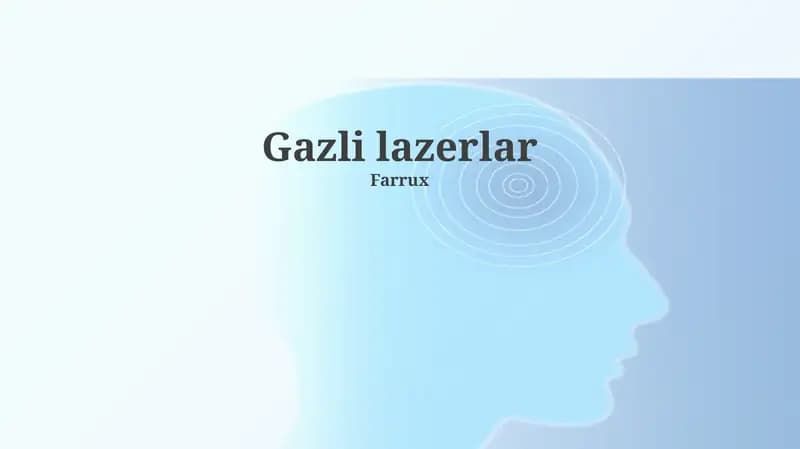 Gazli lazerlar