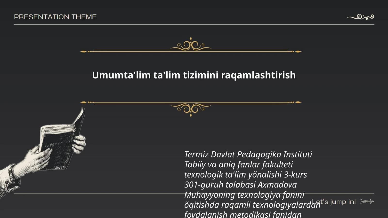 Umumta'lim ta'lim tizimini raqamlashtirish