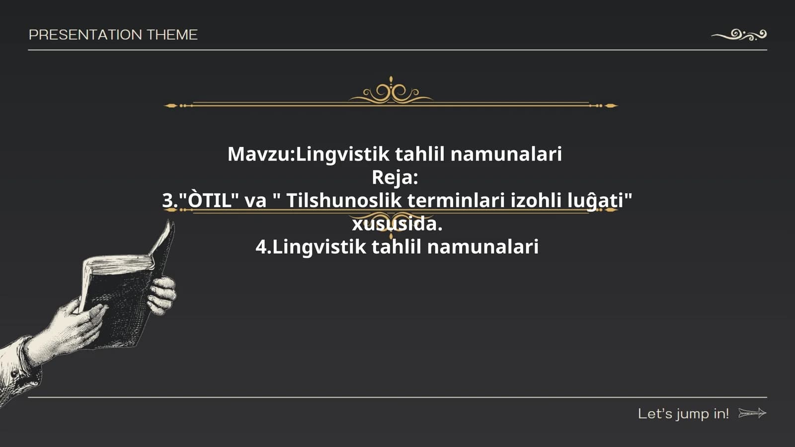 Lingvistik tahlil namunalari