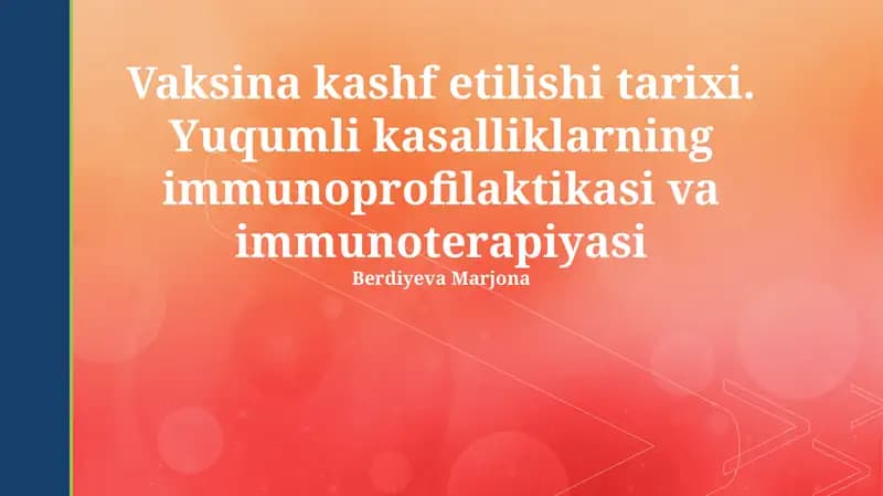Vaksina kashf etilishi tarixi