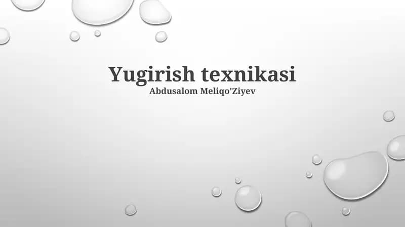 Yugirish texnikasi