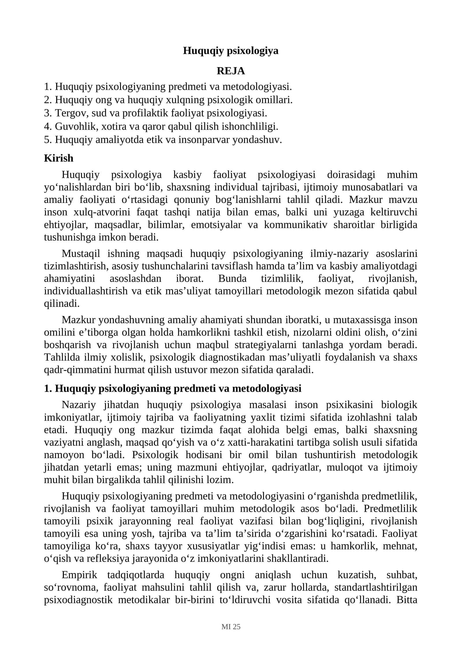 Huquqiy psixologiya