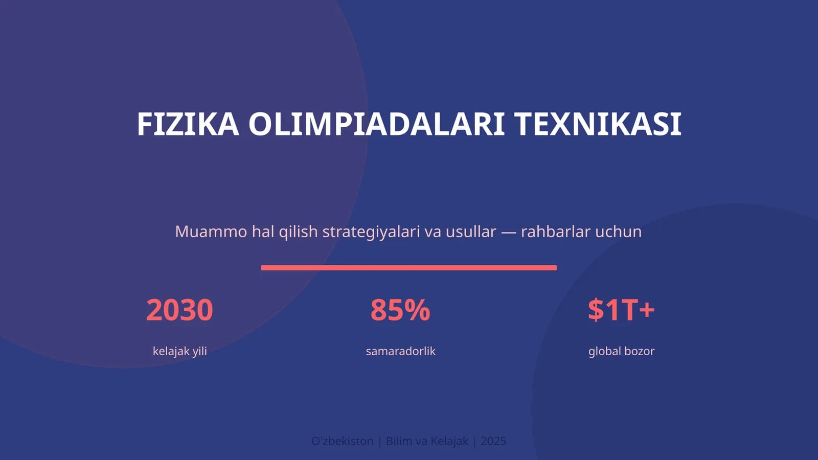 FIZIKA OLIMPIADALARI TEXNIKASI