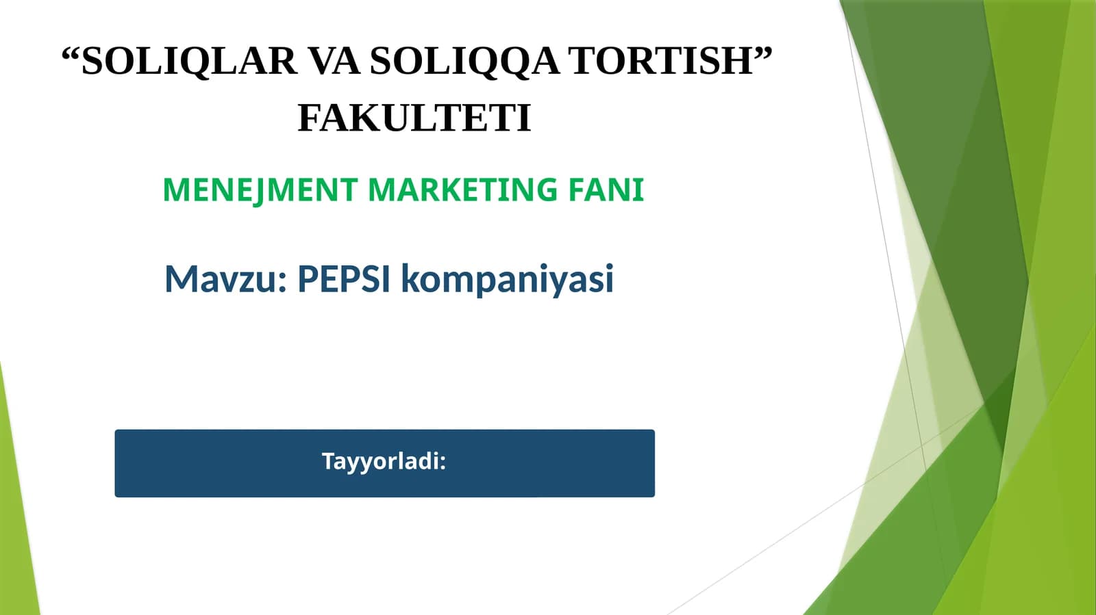 PEPSI kompaniyasi
