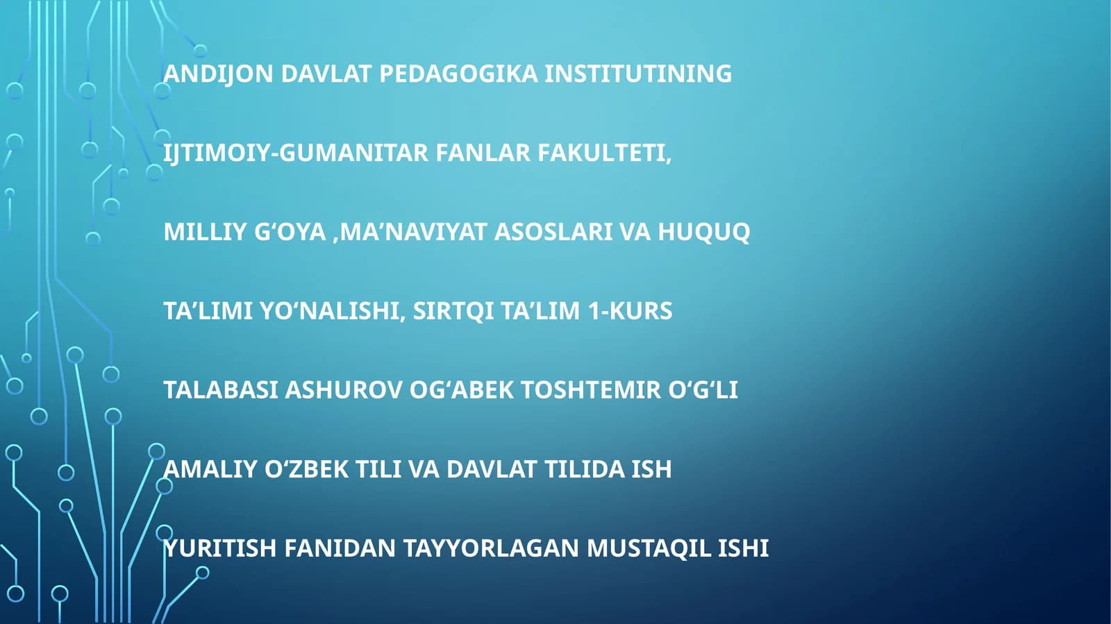 Taqdimot yaratish usullari