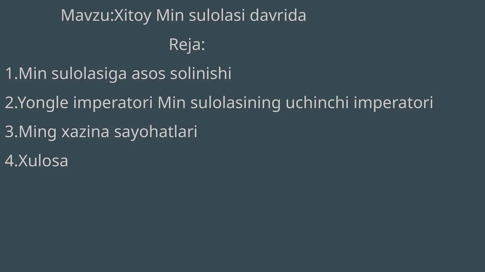 Xitoy Min sulolasi davrida
