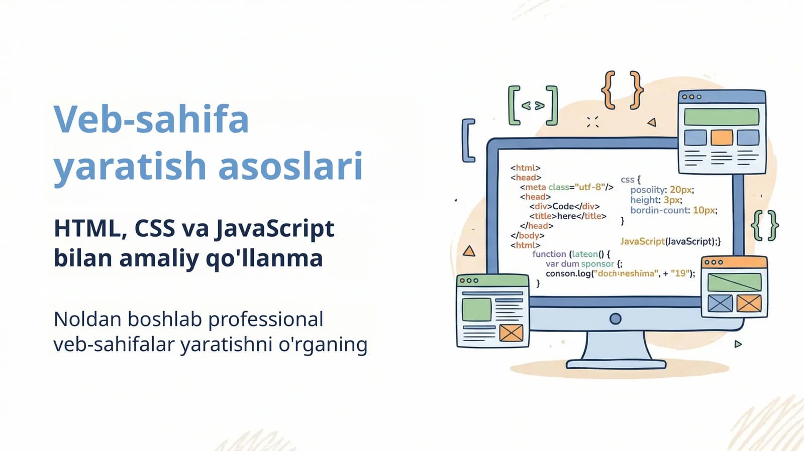 Veb-sahifayaratish asoslari