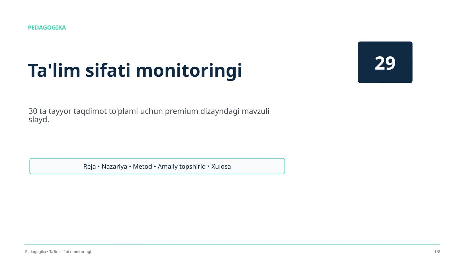 Ta'lim sifati monitoringi