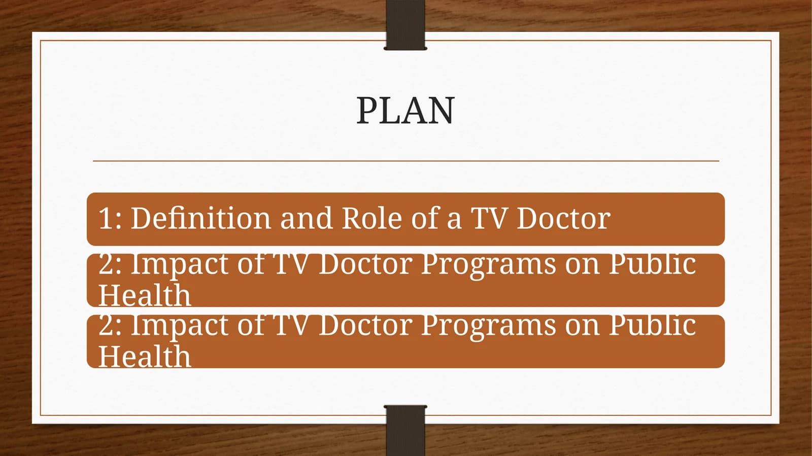 TV doctor