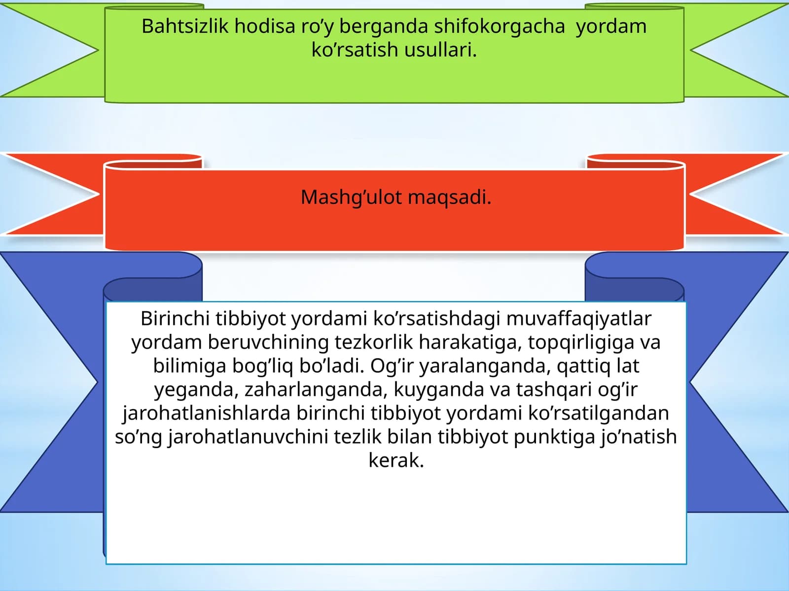 Birinchi tibbiyot yordami