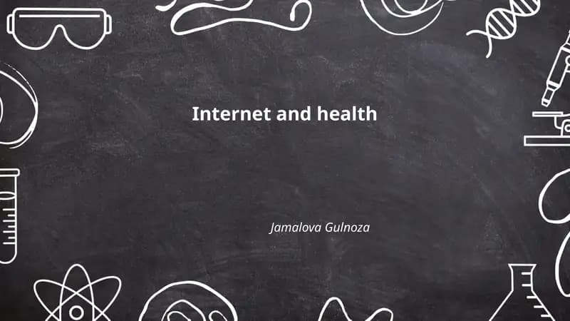 Internet and health