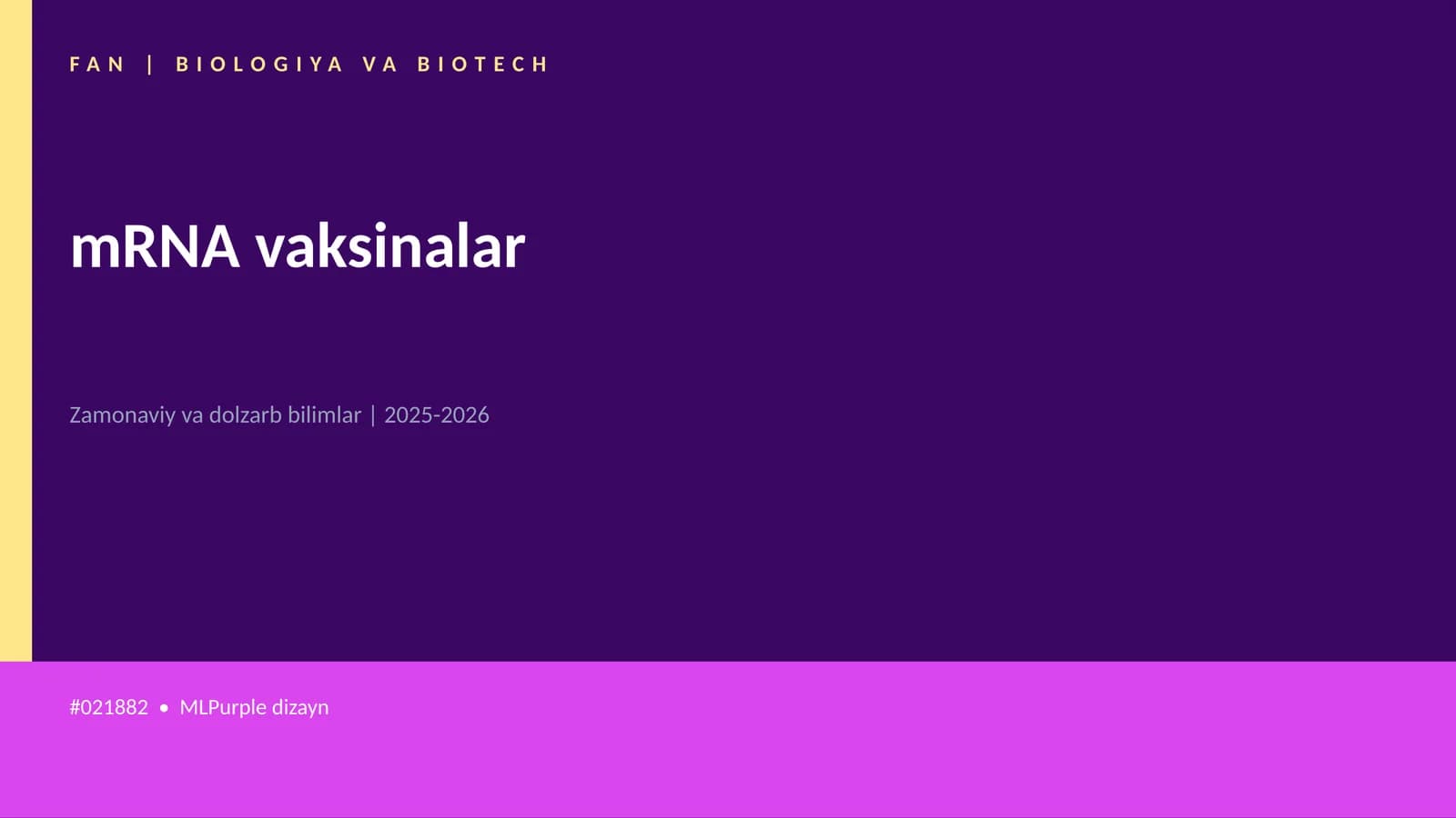 mRNA vaksinalar