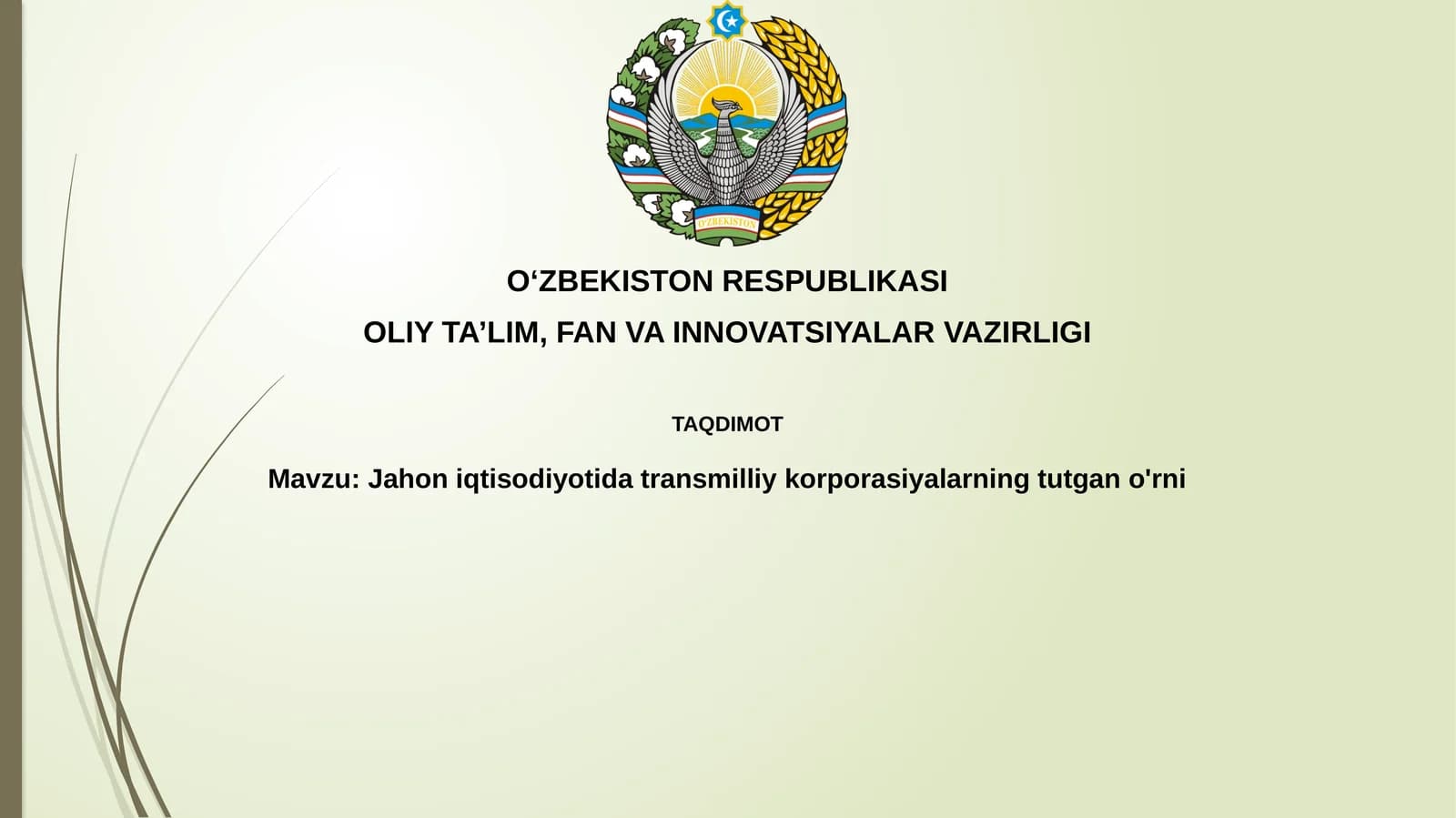 TMK tushunchasi va xususiyatlari