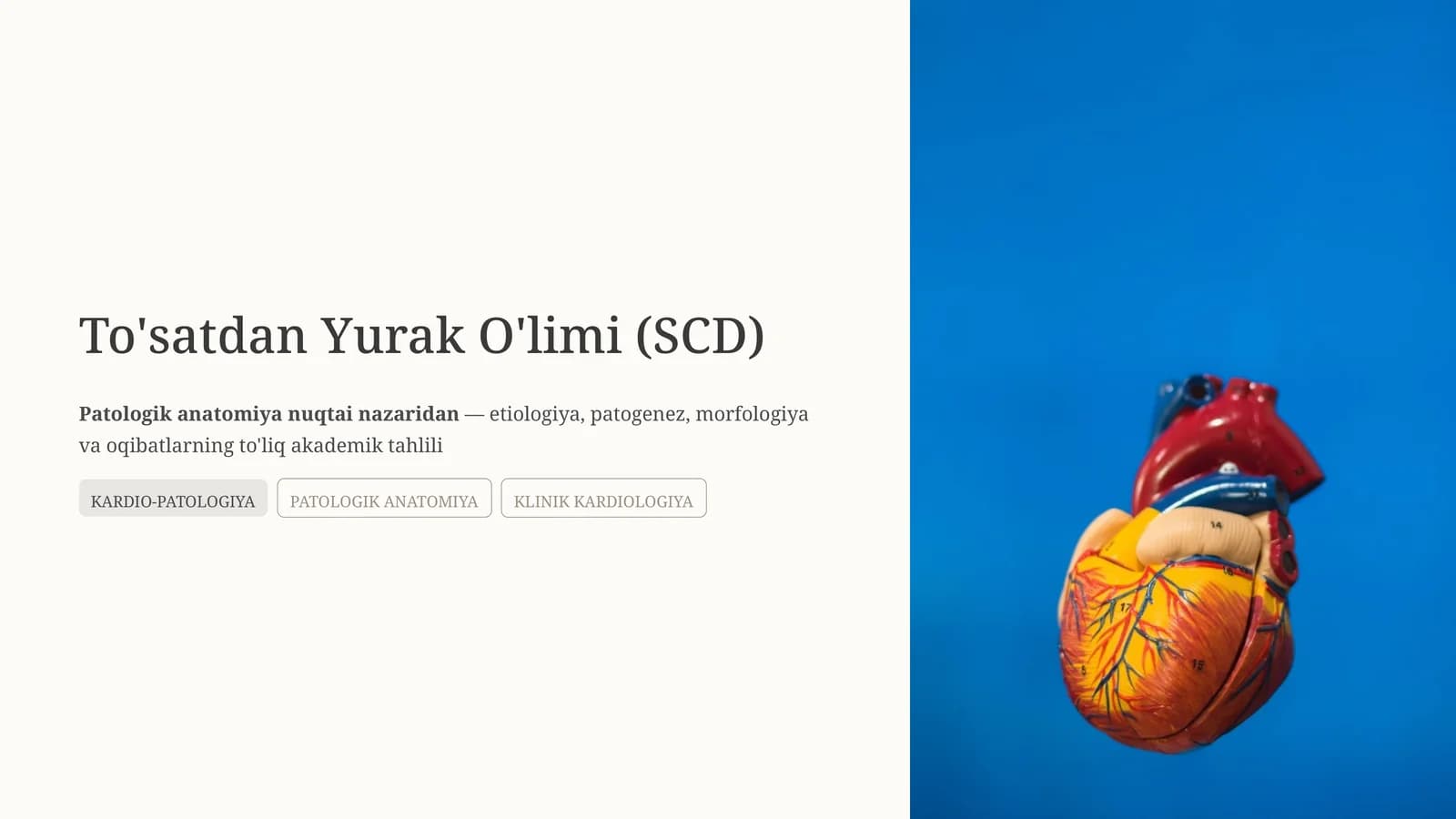 To'satdan Yurak O'limi (SCD)