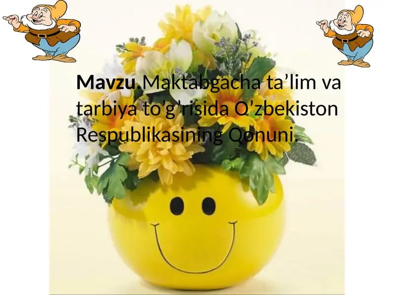 O‘zbekiston Respublikasi ta’lim to‘g‘risida Qonuni