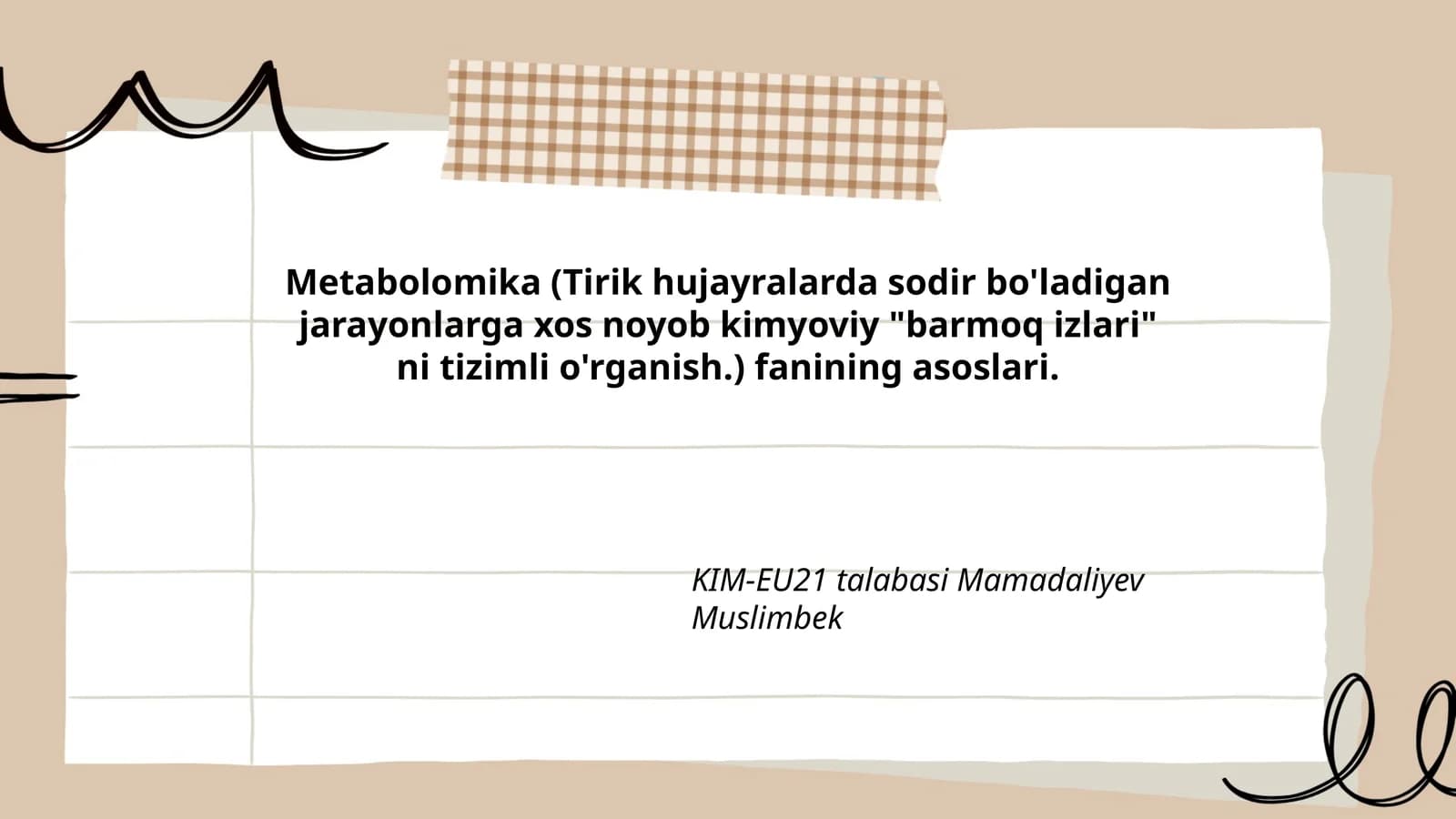 Metabolomika