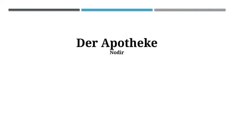 Der Apotheke