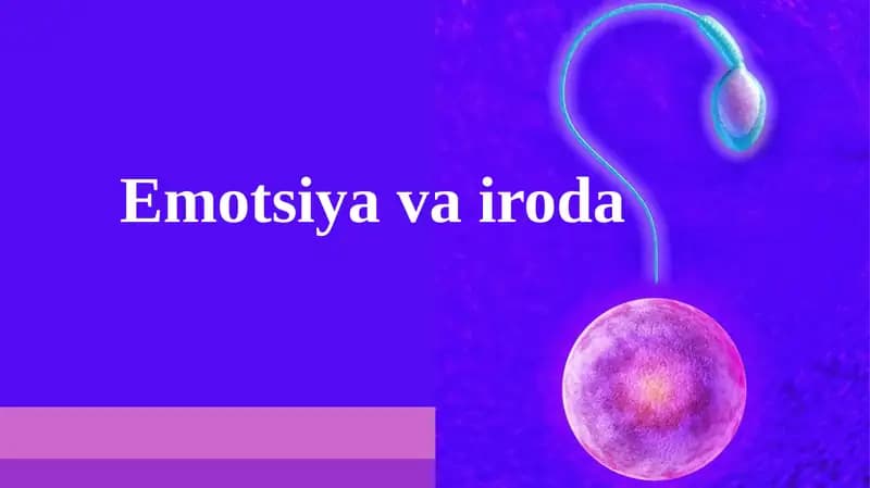 Emotsiya va iroda