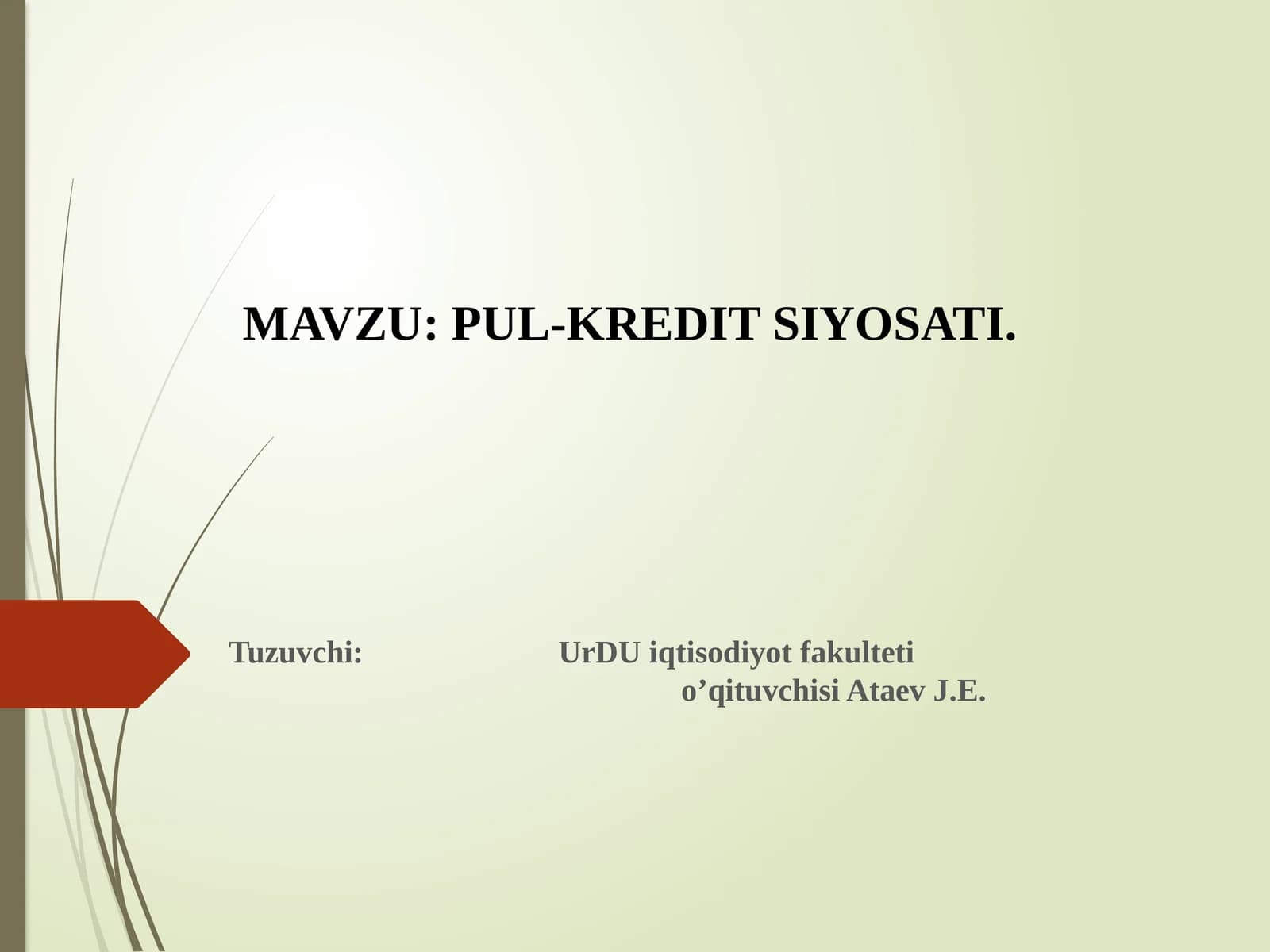 PUL-KREDITSIYOSATI