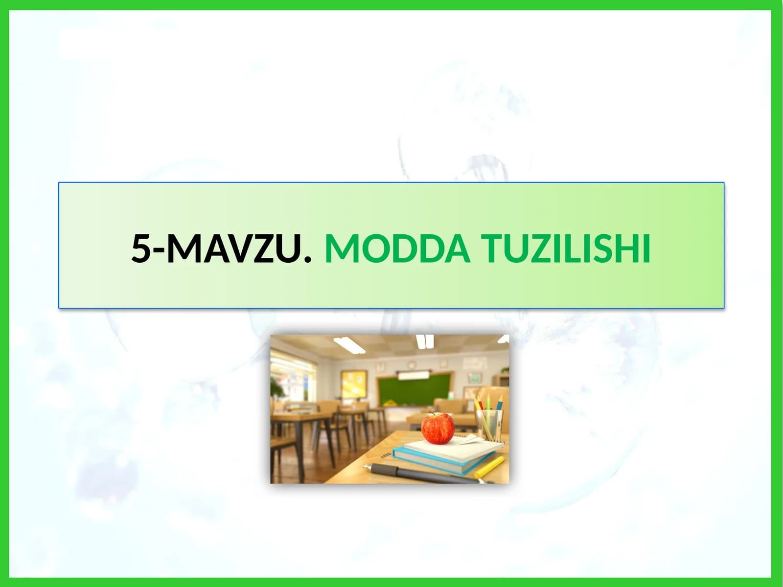 MAVZU.MODDA TUZILISHI