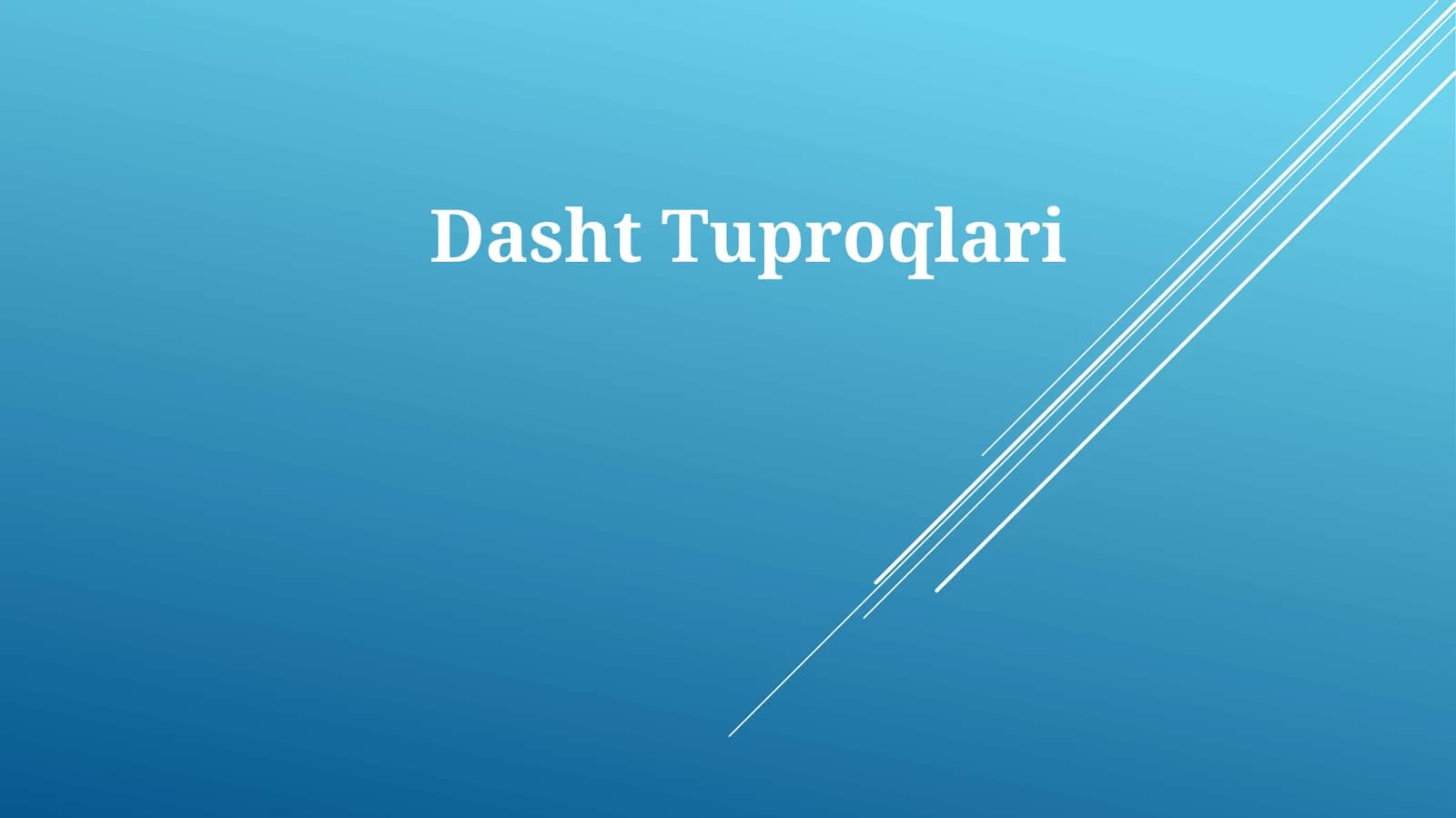DashtTuproqlari