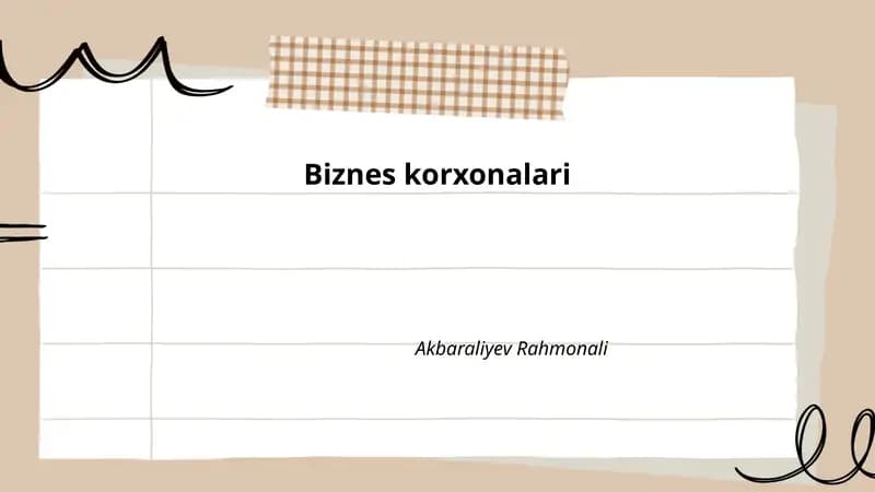 Biznes korxonalari