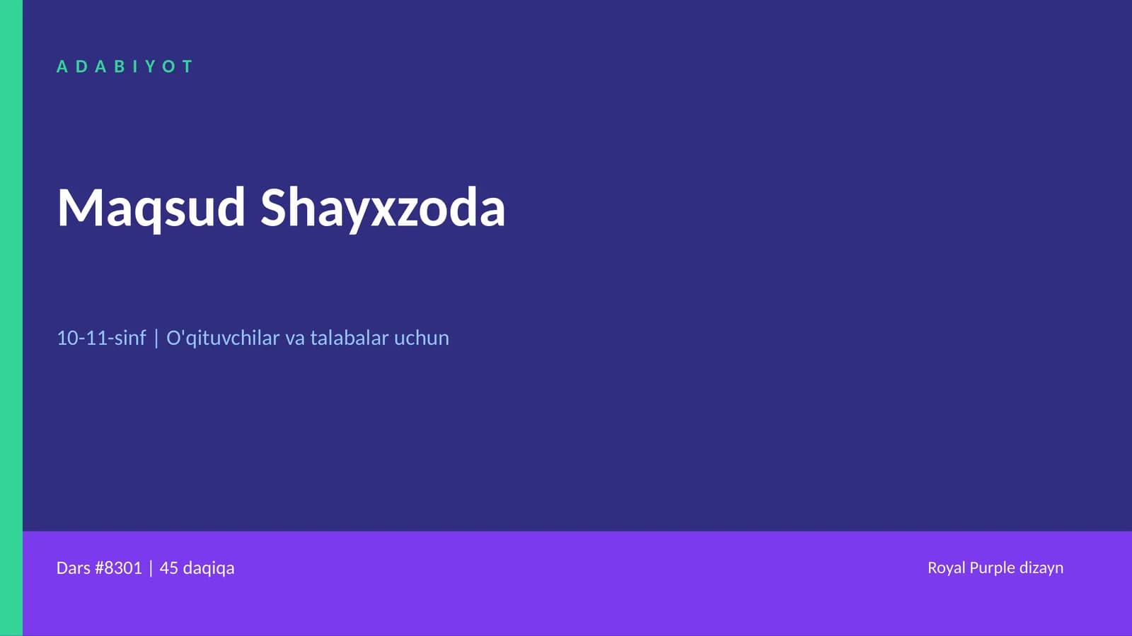 ADABIYOT