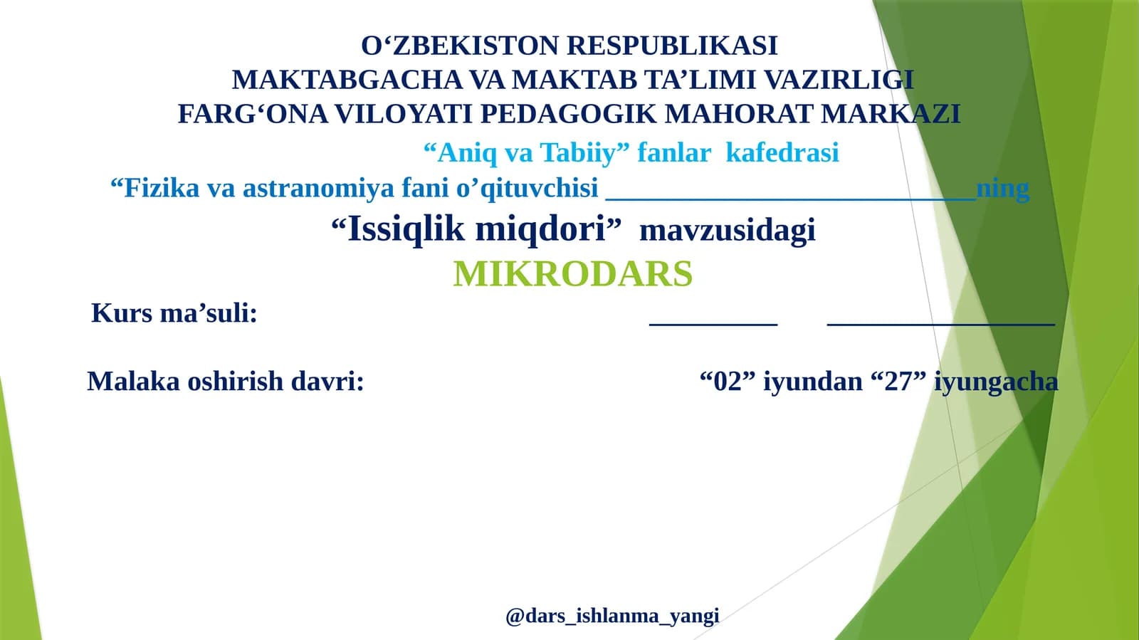 Issiqlik miqdori