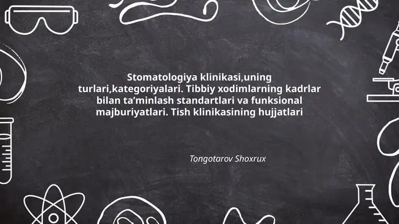 Stomatologiya klinikasi