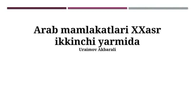 Neft inqilobi va iqtisodiy o'zgarishlar