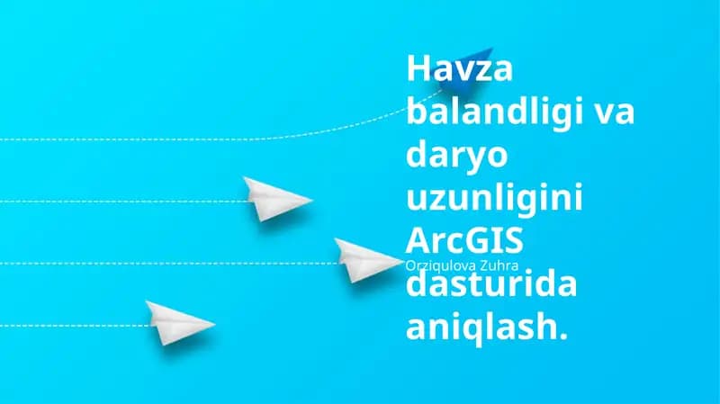 Havza Balandligini Aniqlash