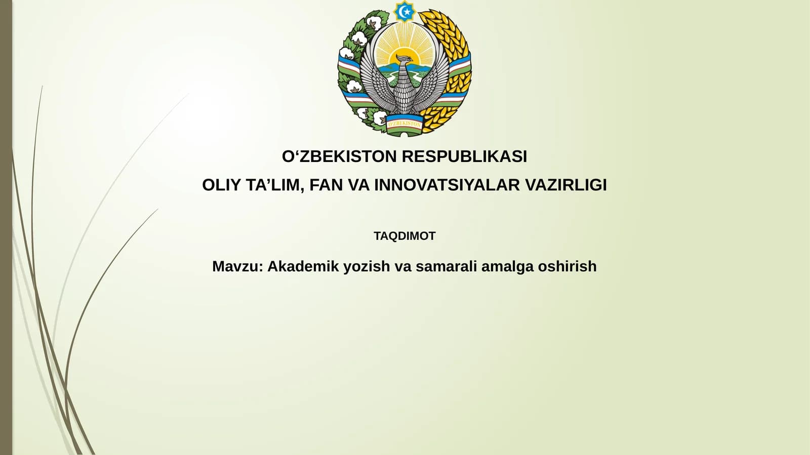 Akademik yozuvning asosiy xususiyatlari