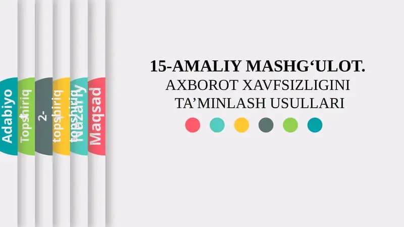 15-AMALIY MASHG‘ULOT