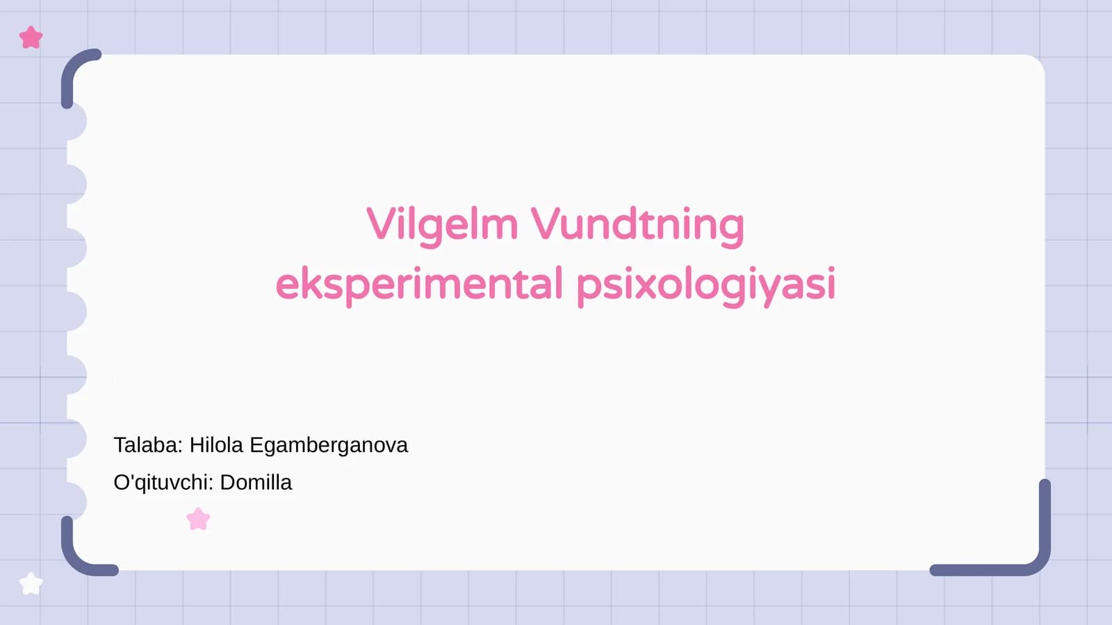 Vilgelm Vundtning eksperimental psixologiyasi