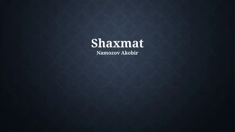 Shaxmat