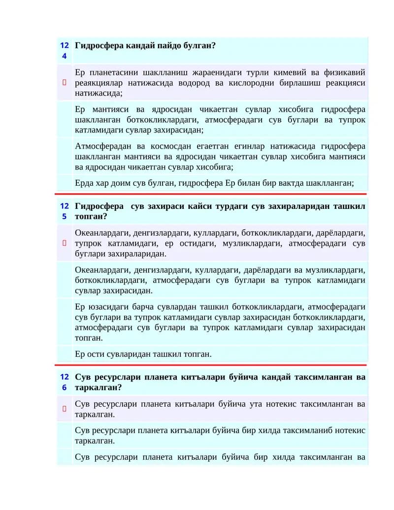 Гидросфера кандай пайдо булган?