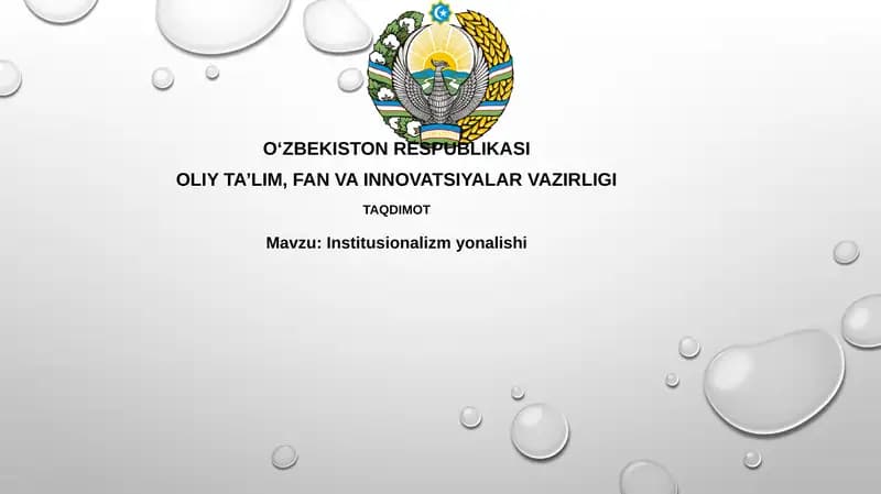 Institusionalizm