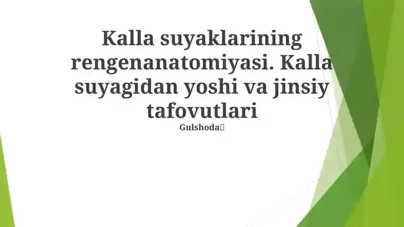 Kalla suyaklarining rengenanatomiyasi