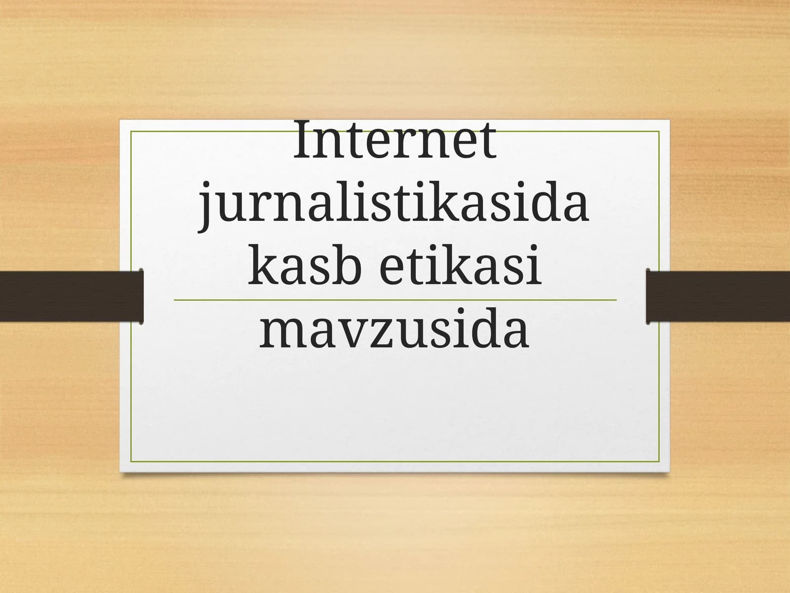Internet jurnalistikasida kasbetika sima