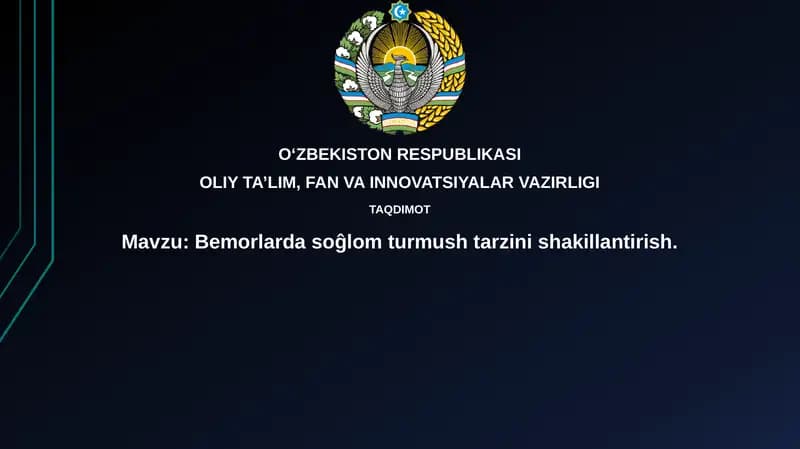 Bemorlardasoĝlomturmushtarzinishakillantirish